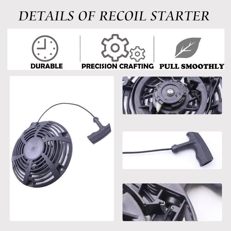 TKCBCD Store Pull Start Assembly Compatible with BS 796497 Pull Start Assembly 14723 150-365 796497 Rewind Recoil Starter for Toro Timemaster Lawn Mower 111P05 111P02 - Image 3